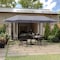 Flash Furniture Elizabeth Commercial Grade 15 FT Triple Head Patio Umbrella with Crank and Easy Lift Functionality in Gray GM-WL-UU021-GRY-GG - alternate 1